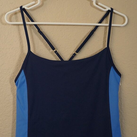 NWT Wilo the Label Tennis Dress in Cobalt/Navy Blue Large Strappy lined - Picture 3 of 13
